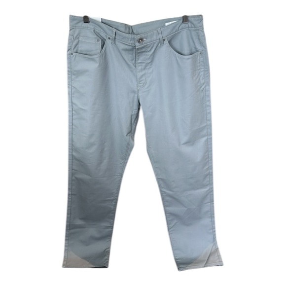 Calvin Klein Slim Fit Stretch Grey Pants Men Size 34 x 32 - Picture 1 of 16